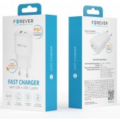 TC-01-20AC PD QC 1x USB-C 1x USB 20W White
