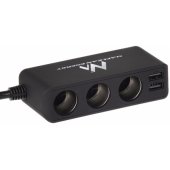 Car Charge 12/ 24V 2.4A cable USB-C Black