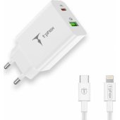 Speedy 1x USB-A 1x USB-C3 A USB-C - Lightning 1m White