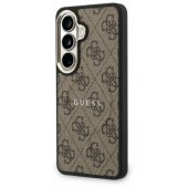 PU Leather 4G Gold Frame Magnetic Case Galaxy S26 Brown