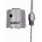 Dedra 80mm HM crown drill bit with HEX shank