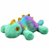 Pliušinis talismanas, mielas žaislinis chameleonas, spalvingas 45cm
