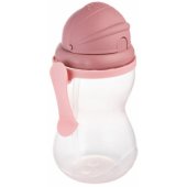 Gertuvė su šiaudeliu 370 ml 56/ 113 rožinė