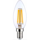 LED kaitrinė lemputė E14, C35, 4W, 520lm, 3000K, 360°