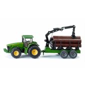 Tractor with forest trailer, model vehicle
