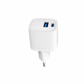 ETC07 Premium 35 W USB-A/ C baltas
