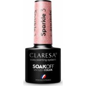 Claresa Claresa Soak Off UV/ LED Sparkle hibridinis lakas 3 5g