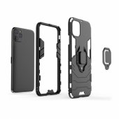 Ring dėklas telefonui Xiaomi Redmi 13 4G, juodas