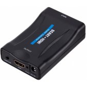 Keitiklis SCART į HDMI + garsas Juodas