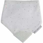 Cloth Bib with Teether 26/ 902 Grey