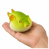 Puffer Fish Rubber Figure Stretchable Realistic Ocean Fish 12cm