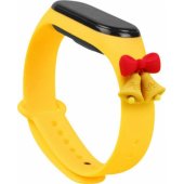 Strap Xmas Xiaomi Mi Band 3 / 4 Bells - Yellow