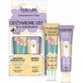 Floslek FLOS*LIP CARE VEGE Duo (laimo šveitiklis + kriaušių kaukė)