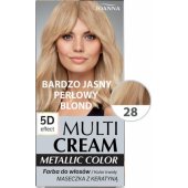 Joanna Multi Cream Color 5D effect 28 bardzo jasny perłowy blond