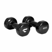Hanteliai CHRISTOPEIT 2 x 4 kg, juodi