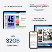 MacBook Air 13,6 Retina M5 16GB 512SSD RU Starlight Z1L3000AE