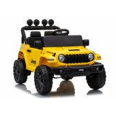 Jeep Rubicon DK-JWR558 24V geltona akumuliatorinė transporto priemonė