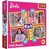 Trefl Puzzle 4in1 Merry World of Barbie TREFL