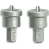 Dedra Phillips bits with stop PH2x25mm, 2 pieces blister (