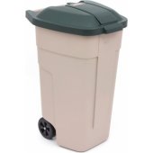 CURVER ŠIUKŠLIADĖŽĖ 110L SMĖLIO SPALVOS/ ŽALIA