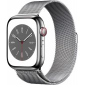 Watch Series 8 Cellular 45mm sidabrinis nerūdijantis plienas/ sidabrinis Milanese