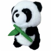 Plush Mascot Cuddly Toy Panda With Bamboo 18cm