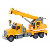 Truck Yellow Crane With Friction Drive Light and Sound Effects