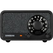 _8221417 Sangean WR-8 nešiojamasis FM radijas, tikro medžio korpusas, vidurnakčio...