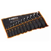 Neo Tools išlenkti žiediniai veržliarakčiai 6–32 mm, 12 dalių rinkinys