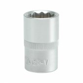 12-kampė galvutė, CrV, 1/ 2" 19mm