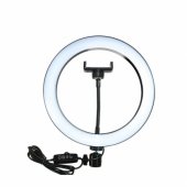 36 cm LED šviesos žiedas, 13 W, su išmaniojo telefono laikikliu + nuotolinio valdymo pulteliu