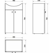 S509-039 50cm White