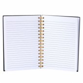 Notebook linijinis užrašų sąsiuvinis Patches lūpos lūpų dažai blizgučiai juodas A5 80 Shee