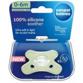 100 % silikoninis čiulptukas, simetriškas, 0–6 mėn., 24/ 001, žalias