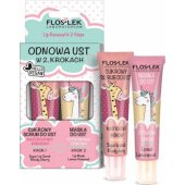 Floslek Floslek Lip Care Vege Lip Renewal Kit (lūpų šveitiklis Nastroj