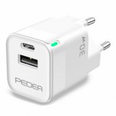 Dual Mini Reiselader 30W White