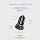 US-CC050 C4 Universal Car DC 12-24V Dual USB Socket 2.4A