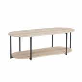 Žurnalinis staliukas HANNES 120x52xH40cm, kaimiško stiliaus melaminas