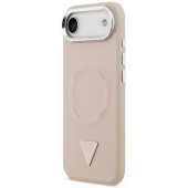 PU Leather Triangle Logo MagSafe Case iPhone Air Pink