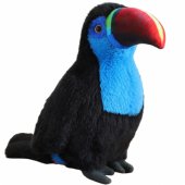 Plush Toucan Bird Plush Toy Mascot Cuddly Toy Blue 40cm