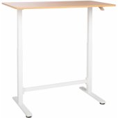 ERGO rankiniu būdu reguliuojamas stalas 120x60xA70-115cm ąžuolas/ balta