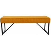 Bench MYLA geltonas velvetinis audinys