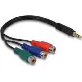 *Minijack adapteris 4Pin – 3x Chinch RCA 24cm