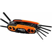 Neo Torx wrenches (Torx wrenches with T9, T10, T15, T20, T25, T27, T g