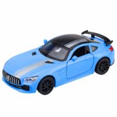 Sportinis automobilis, metalinis, atidaromos durys, šviesos ir garsai, mėlynas, 1:32