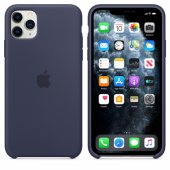 "iPhone 11 Pro Max Silicone Case MWYW2ZM/ A" Midnight Blue