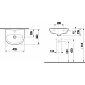 Zeta 400x320 mm White