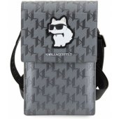 KLWBSAKHPCG Saffiano Monogram Choupette Silver