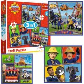 Puzzle "3in1" - Fireman Sam Day Trefl 34868