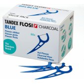 Tandex Floser su anglies siūlu, mėlynas (80 vnt.)